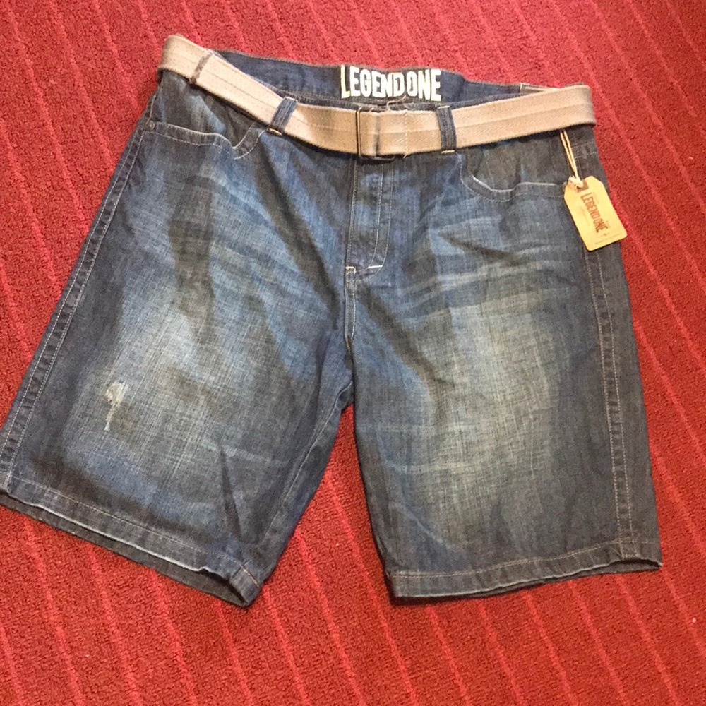 Belted Denim Shorts 😀. Size 44 - Picture 1 of 3